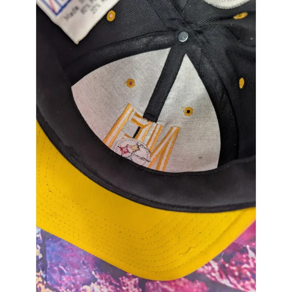 Vintage Pittsburgh Steelers Pro Player NFL Snapback Hat Cap '90s Logo Wool Blend